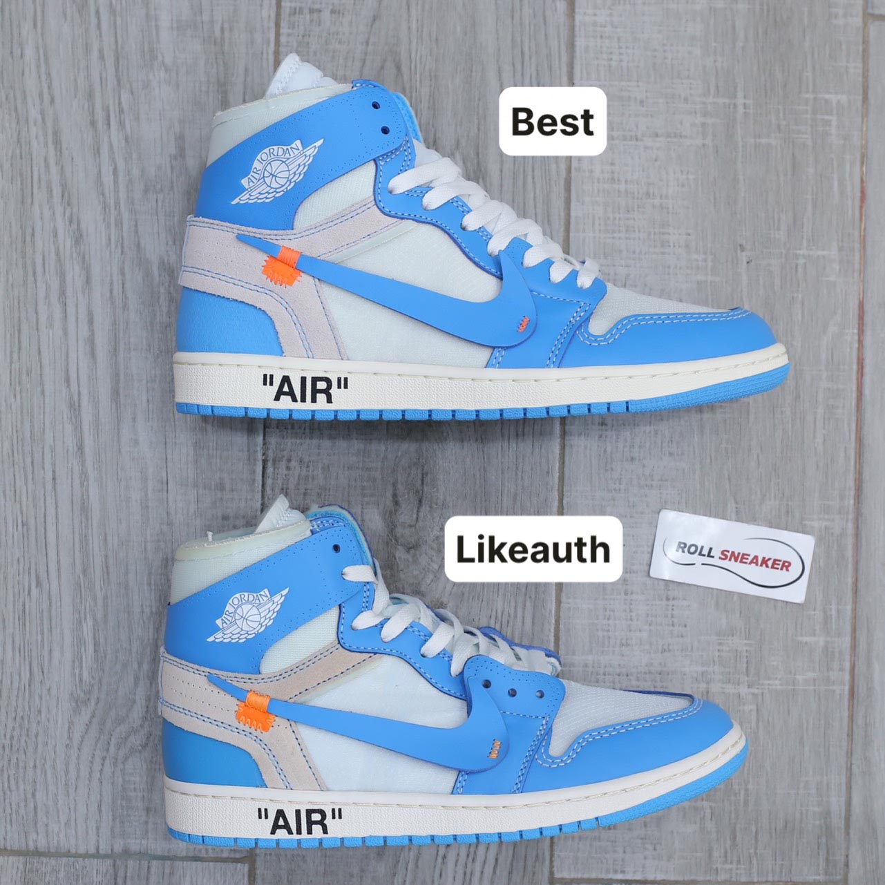 Giày Nike Air Jordan 1 Off White Blue Best Quality
