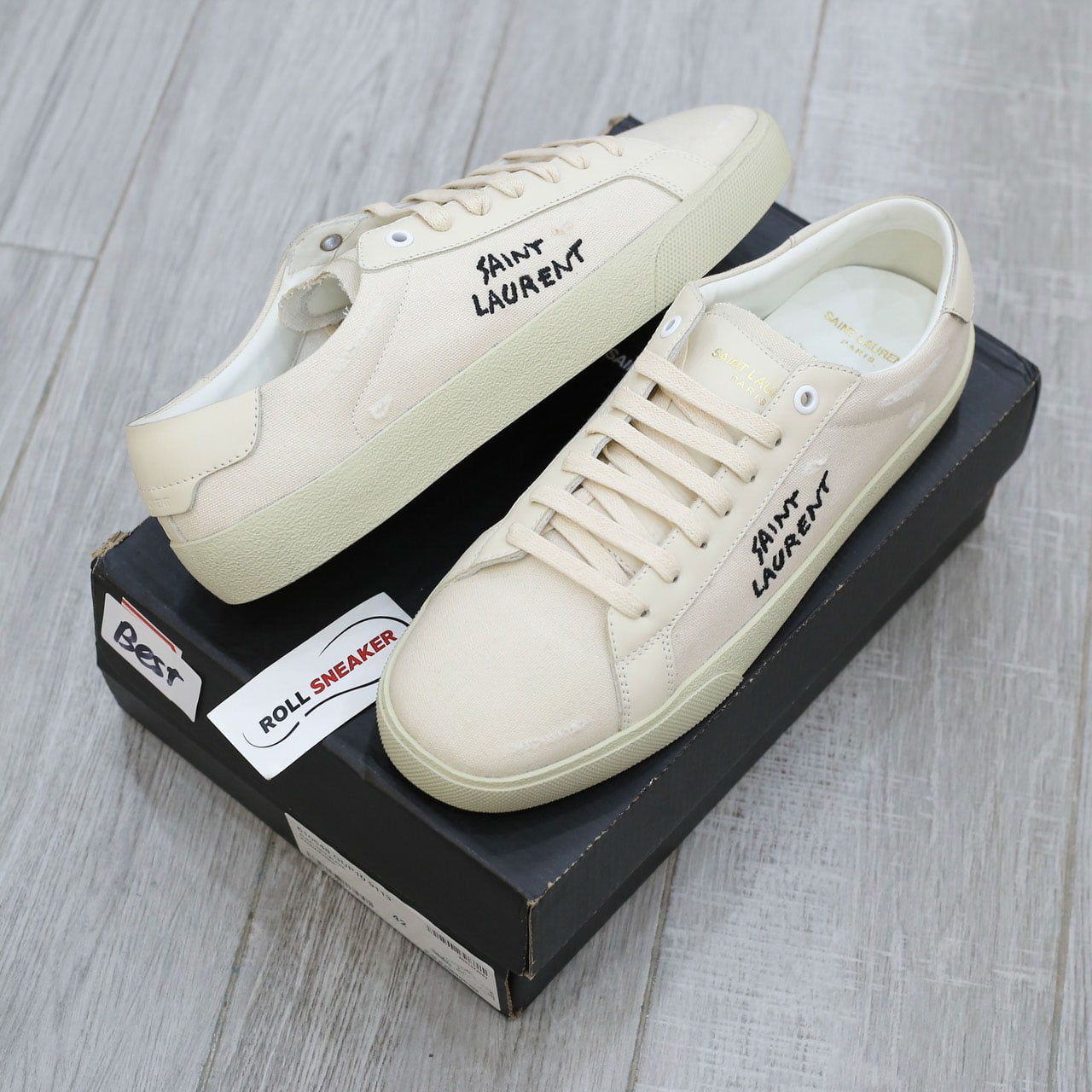 Giày Saint Laurent Court Classic trắng Best Quality