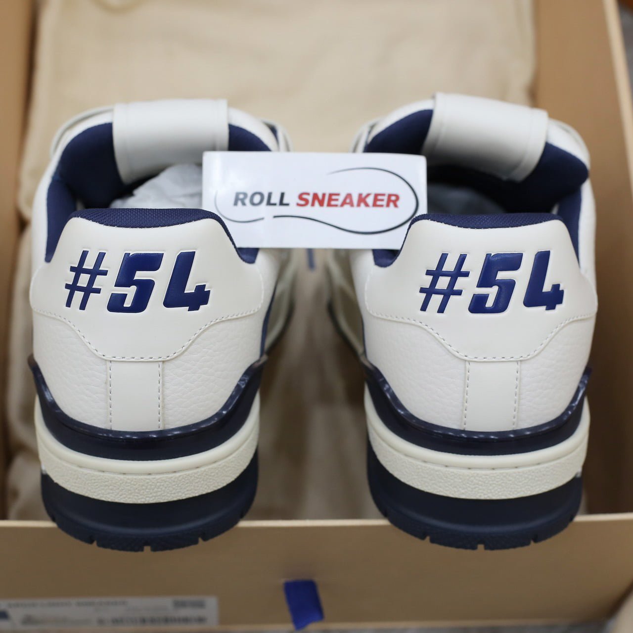 Giày Louis Vuitton Lv Trainer #54 Signature Marine Blue Best Quality