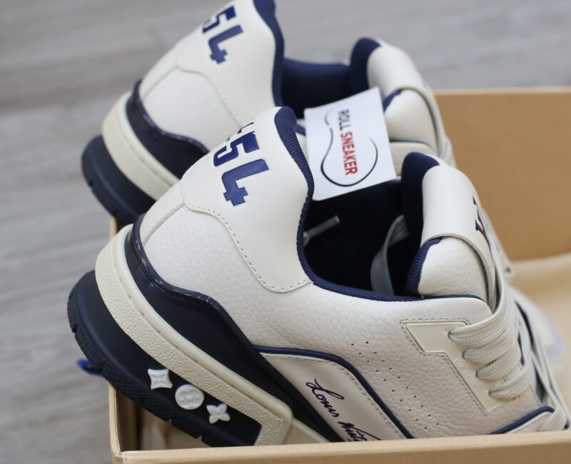 Giày Louis Vuitton Lv Trainer #54 Signature Marine Blue Best Quality
