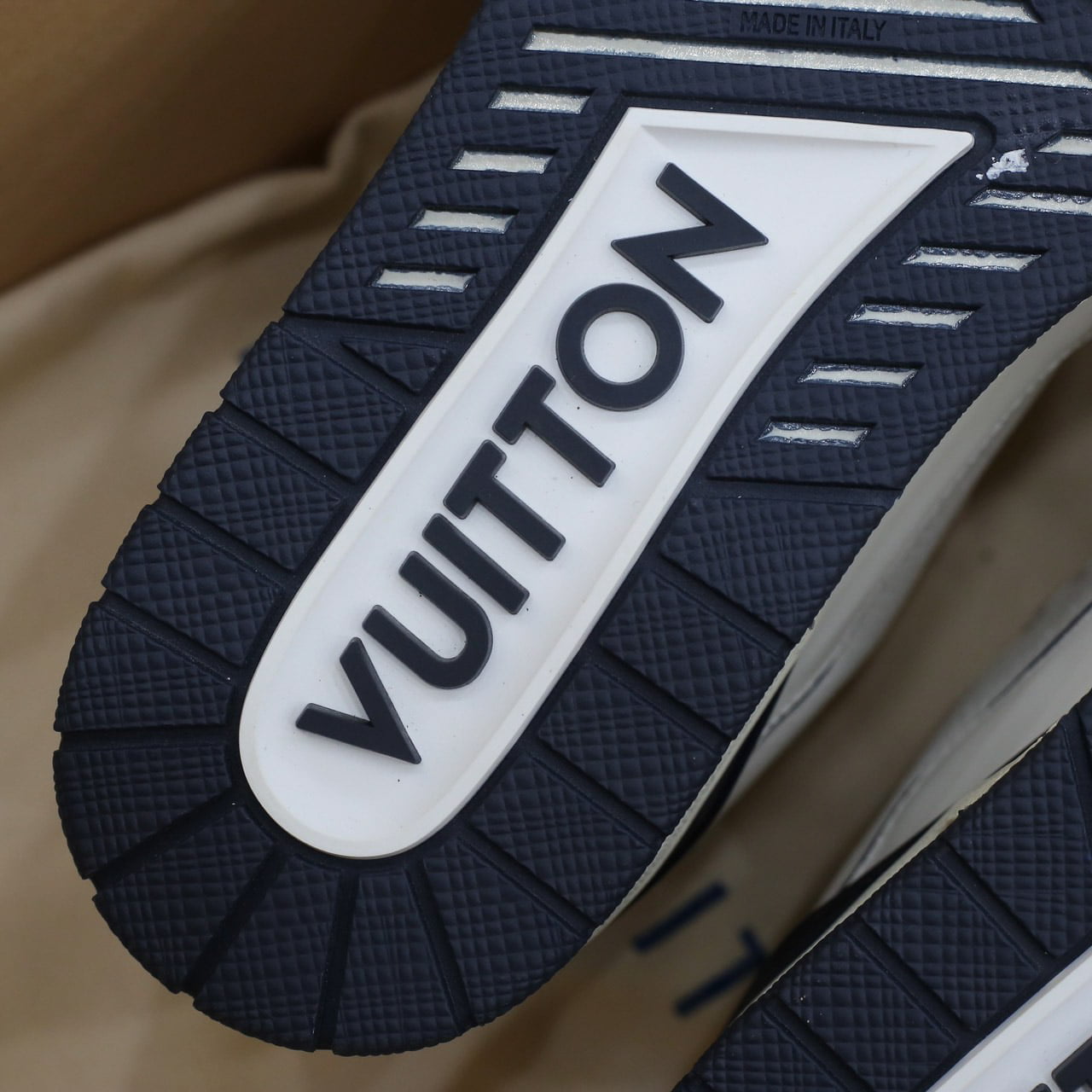 Giày Louis Vuitton Lv Trainer #54 Signature Marine Blue Best Quality