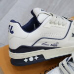 Giày Louis Vuitton Lv Trainer #54 Signature Marine Blue Best Quality