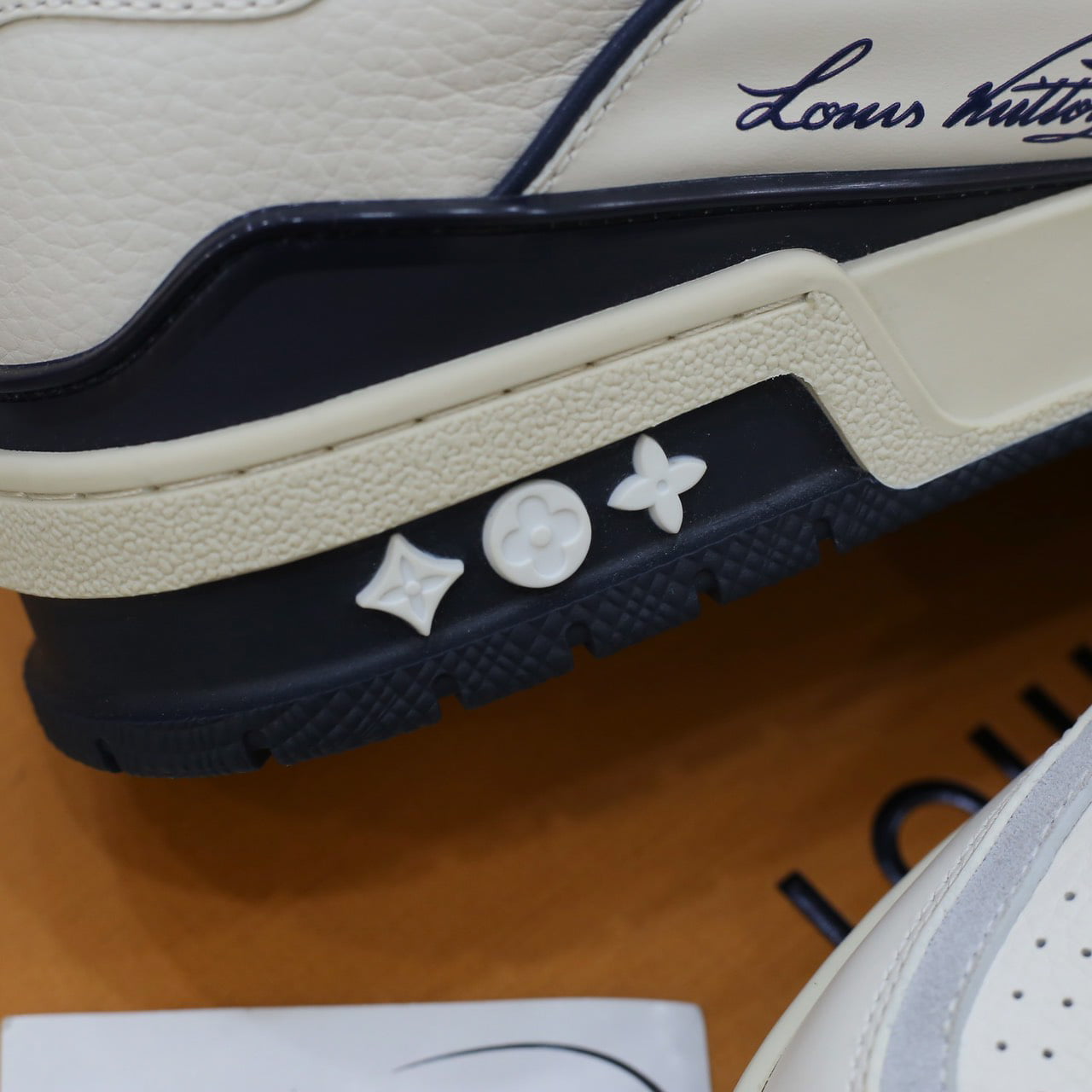 Giày Louis Vuitton Lv Trainer #54 Signature Marine Blue Best Quality