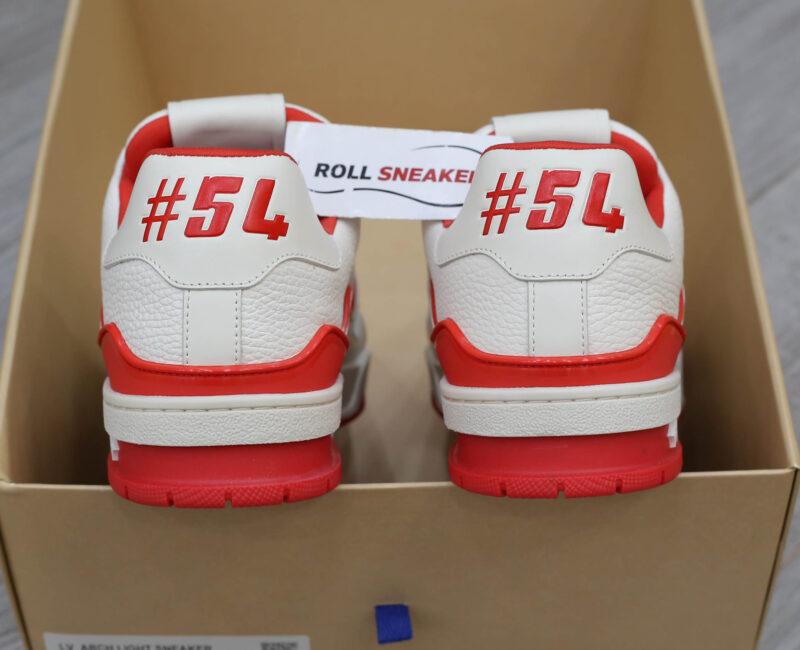 Giày Louis Vuitton Lv Trainer #54 Signature Marine Red Best Quality