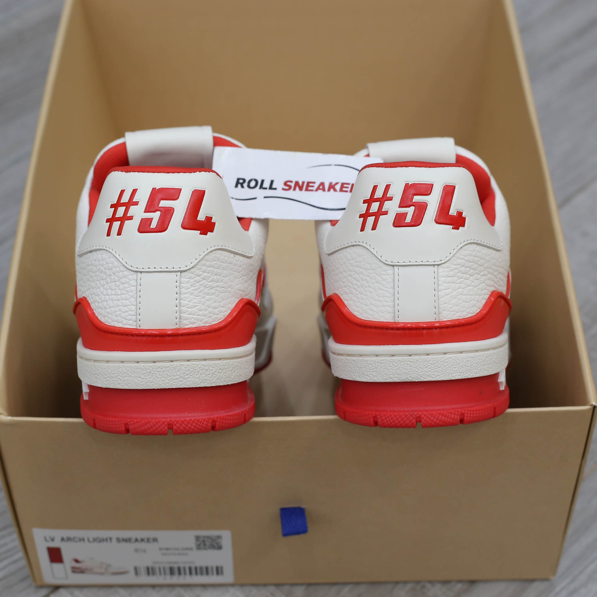 Giày Louis Vuitton Lv Trainer #54 Signature Marine Red Best Quality