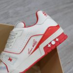 Giày Louis Vuitton Lv Trainer #54 Signature Marine Red Best Quality