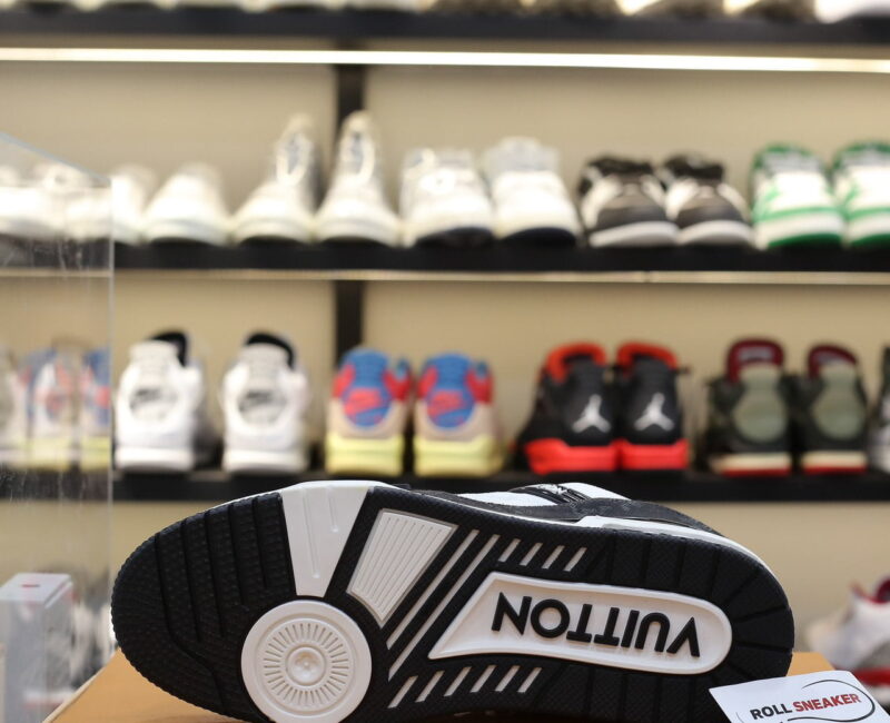 Giày Louis Vuitton LV Trainer Monogram Denim Black Best Quality