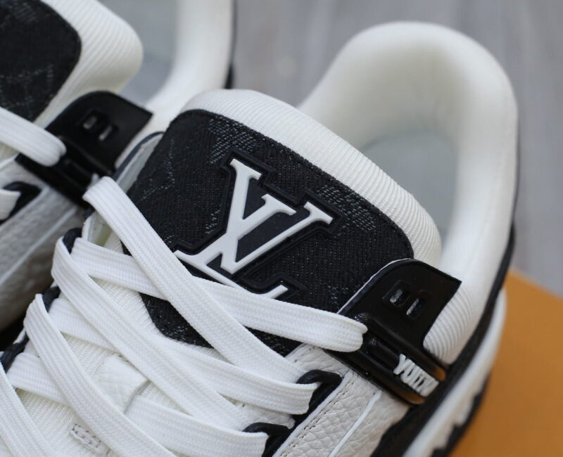 Giày Louis Vuitton LV Trainer Monogram Denim Black Best Quality