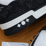 Giày Louis Vuitton LV Trainer Monogram Denim Black Best Quality