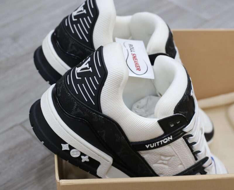 Giày Louis Vuitton LV Trainer Monogram Denim Black Best Quality