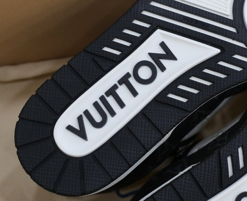Giày Louis Vuitton LV Trainer Monogram Denim Black Best Quality