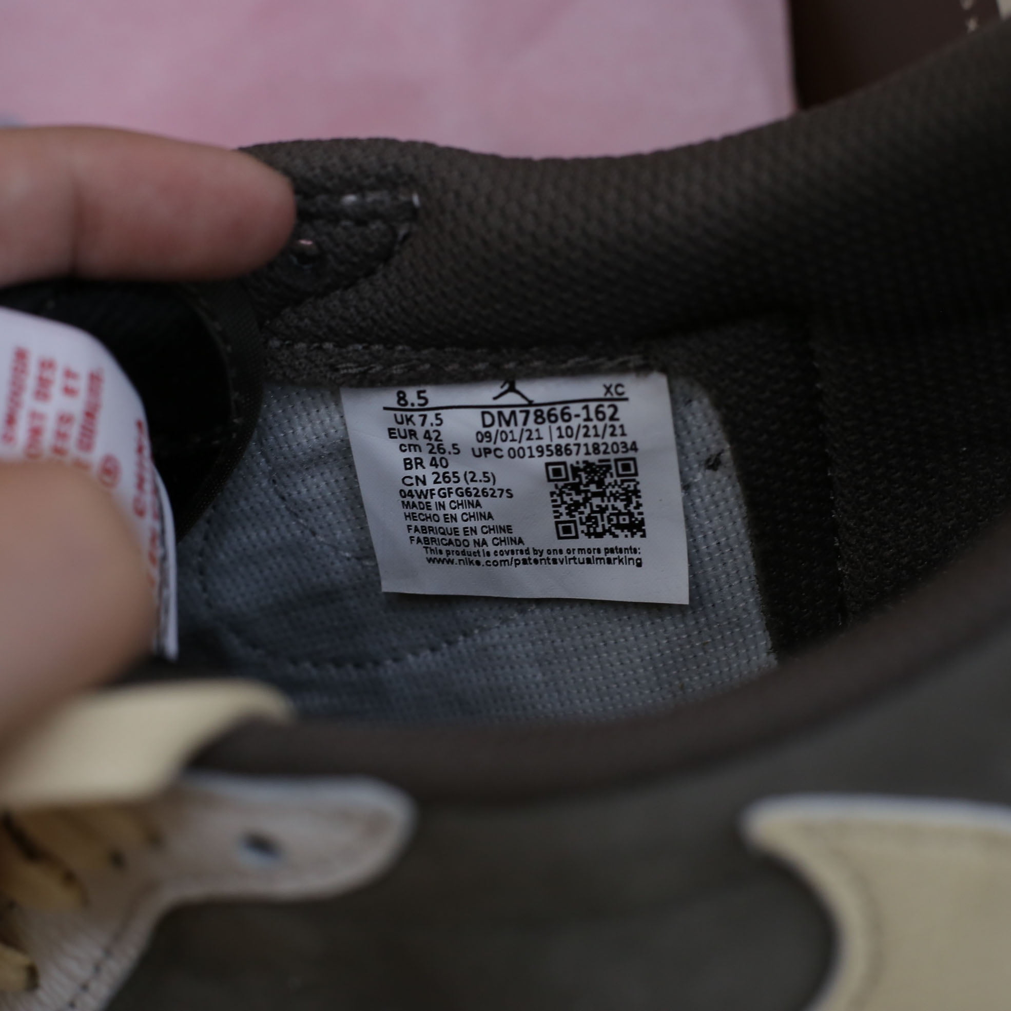 Giày Nike Air Jordan 1 Low Travis Scott ‘Reverse Mocha’ Best Quality 