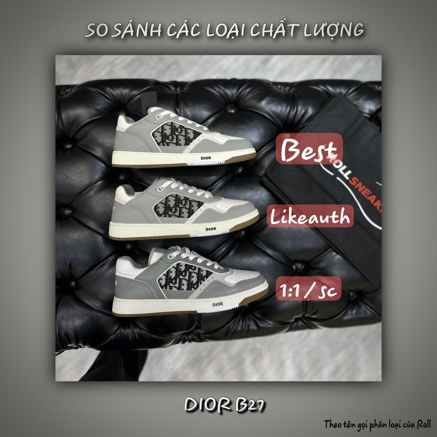 phân biệt giày DIor