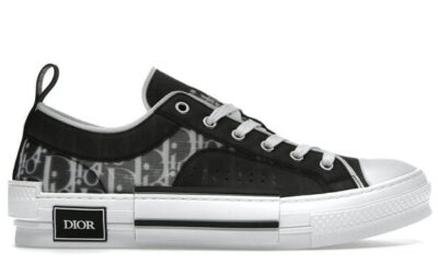 Giày Dior B23 Low Top Black họa tiết White Dior Oblique Canvas Best Quality