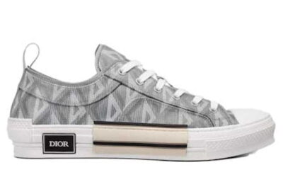 Giày Dior B23 Low Gray CD Diamond Canvas Best Quality