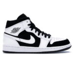 Giày Nike Air Jordan 1 Mid Tuxedo White Black