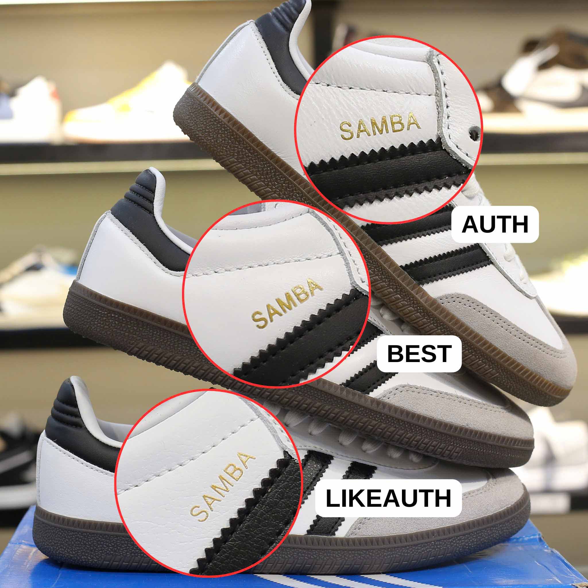 Giày Adidas Samba OG Cloud White Core Black Best Quality