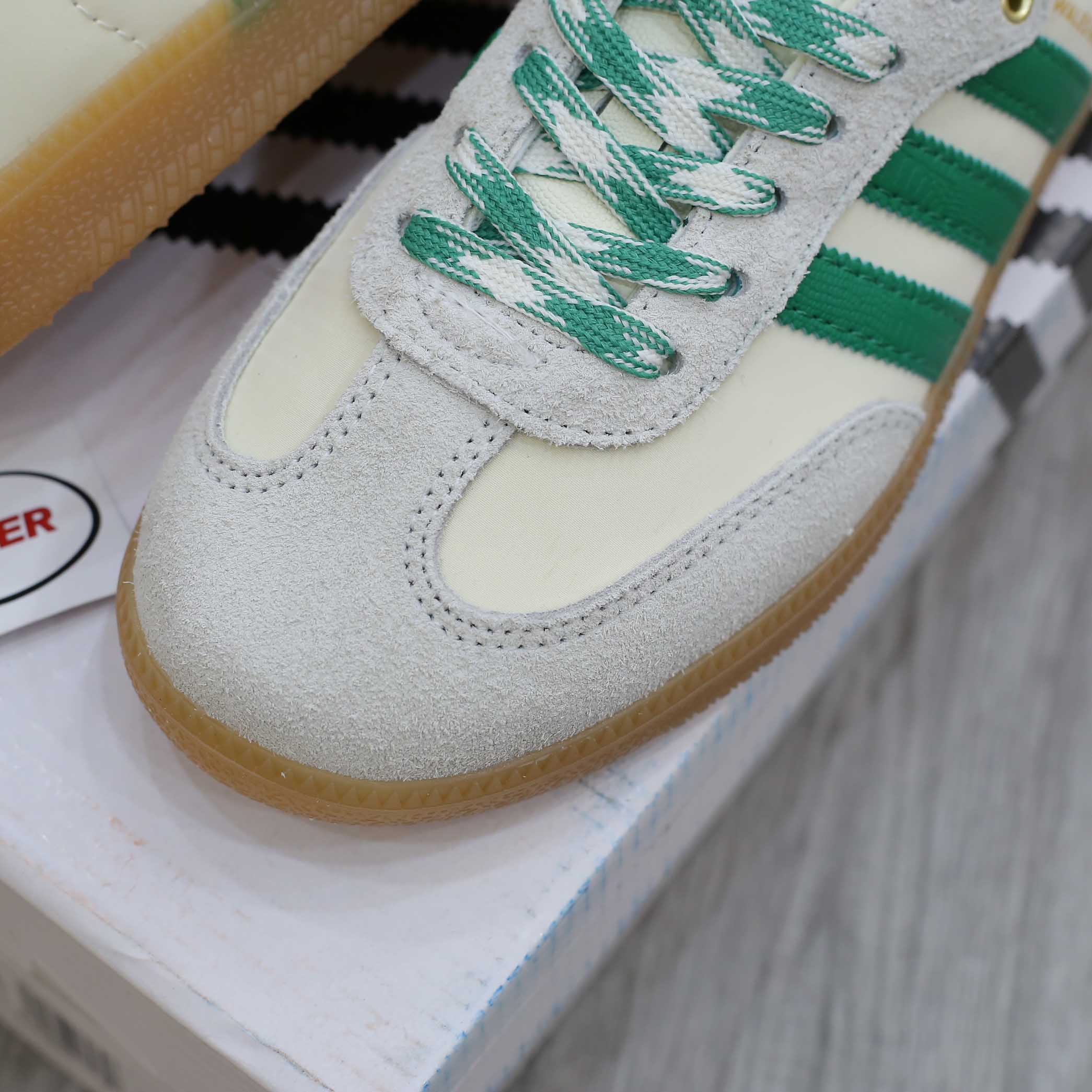 Giày Adidas Samba Wales Bonner Cream Green Men's Best Quality