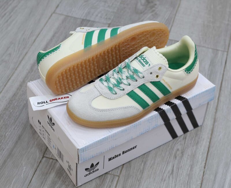 Giày Adidas Samba Wales Bonner Cream Green Men's Best Quality