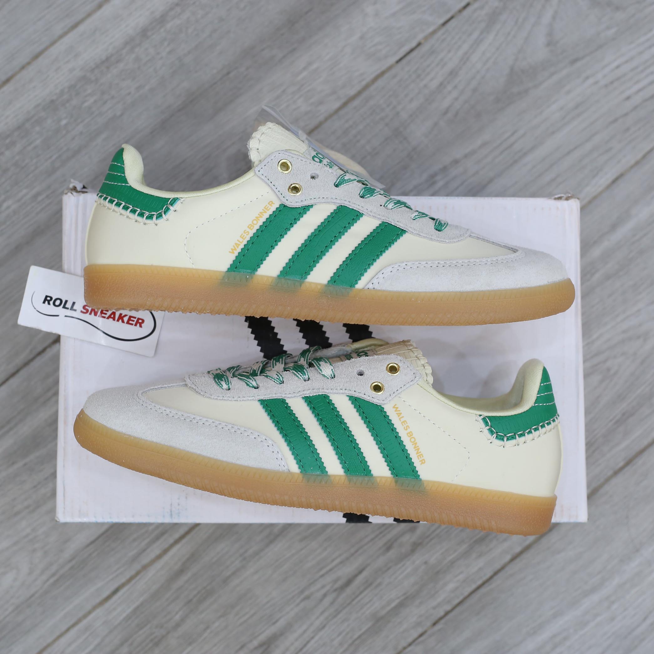 Giày Adidas Samba Wales Bonner Cream Green Men's Best Quality