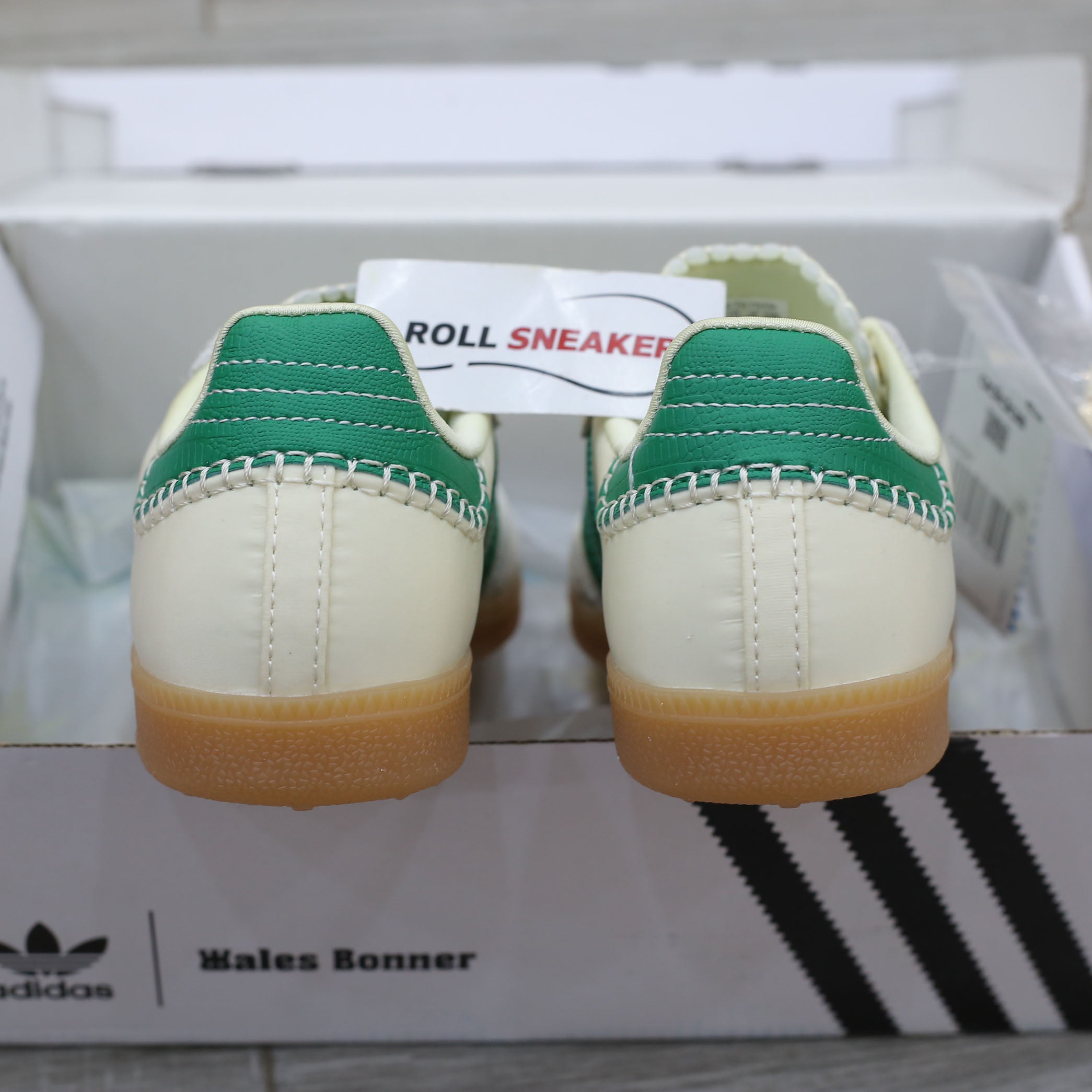 Giày Adidas Samba Wales Bonner Cream Green Men's Best Quality