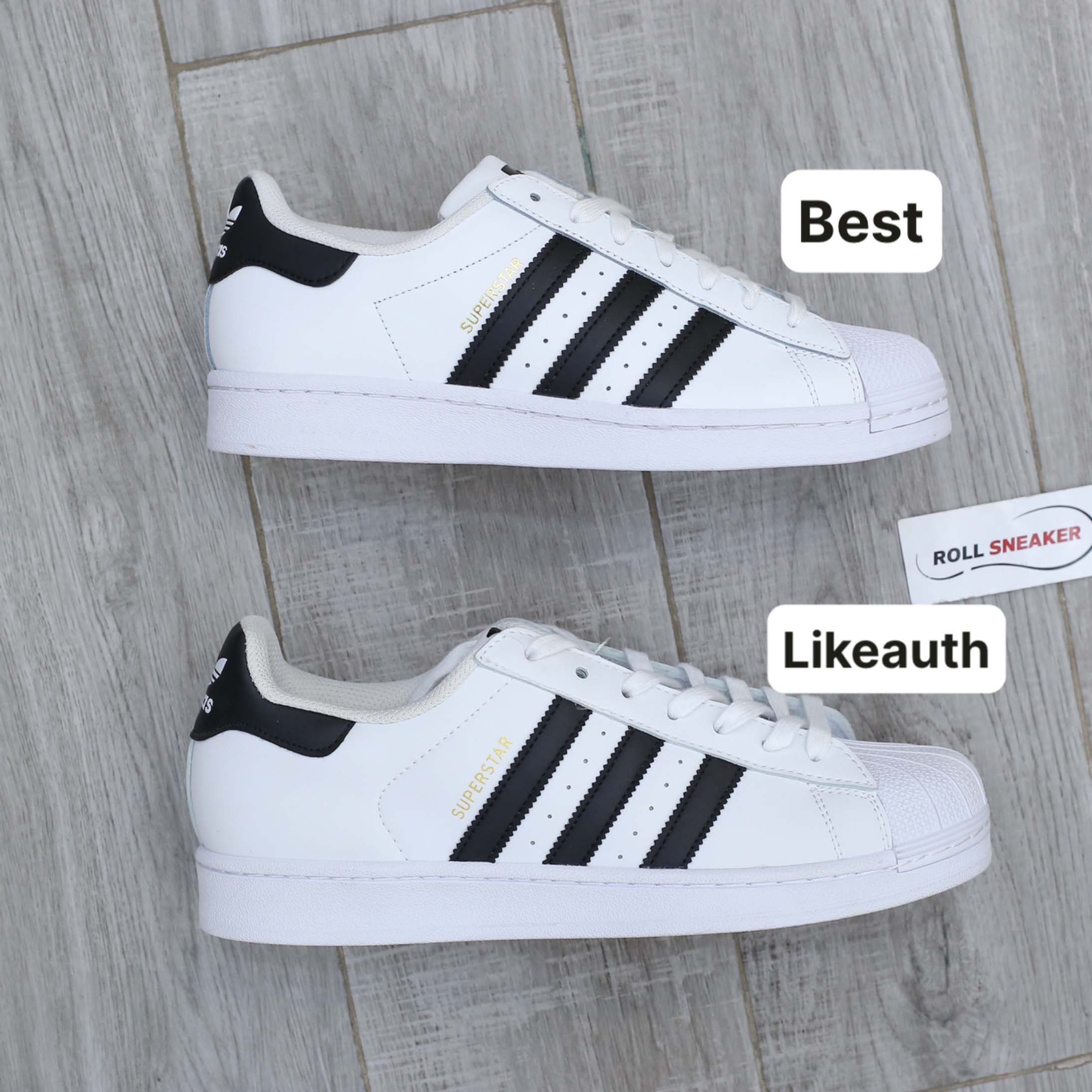Giày Adidas Superstar trắng sọc đen Best Quality