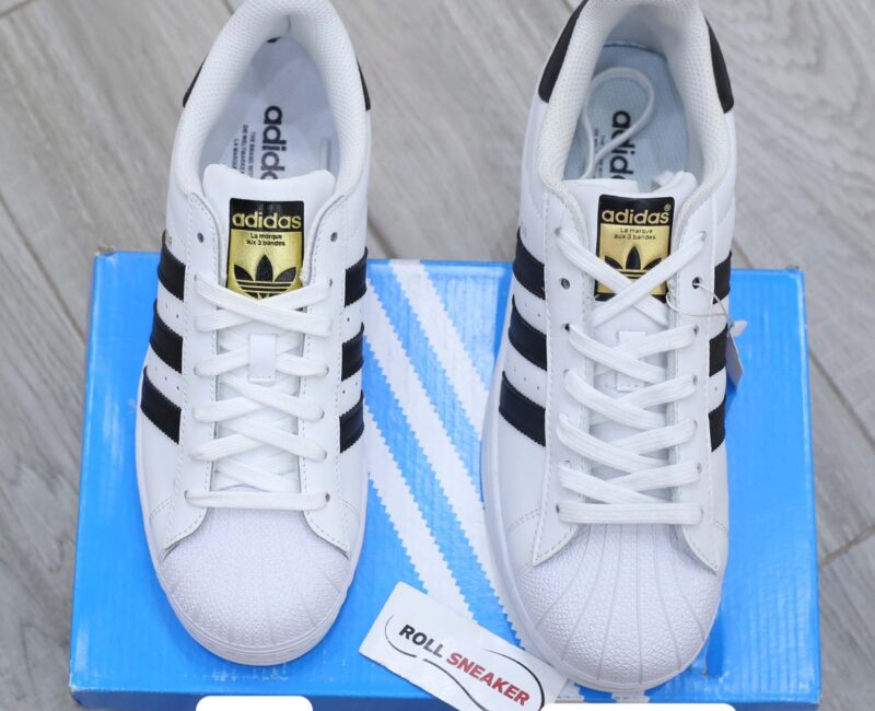 Giày Adidas Superstar trắng sọc đen Best Quality