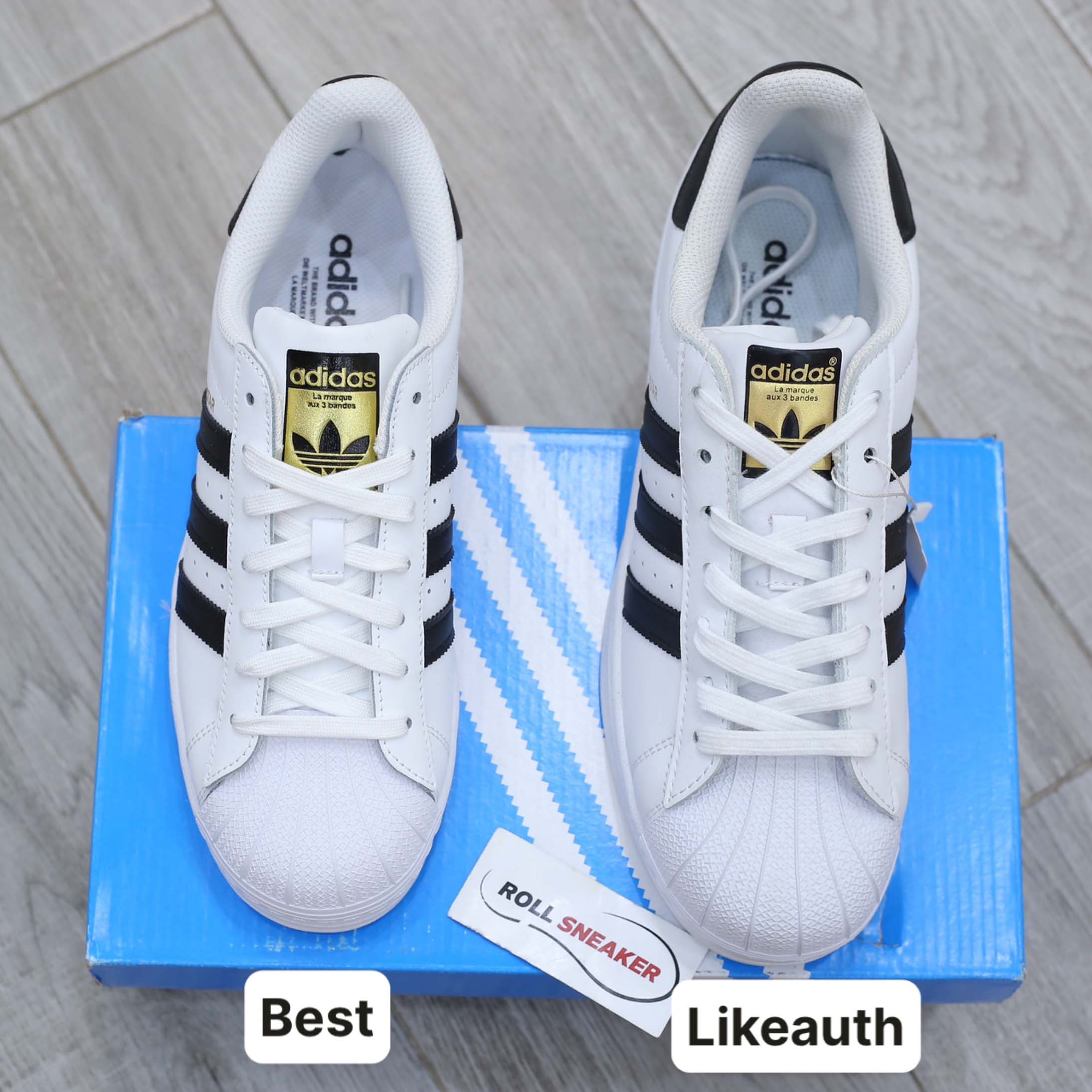 Giày Adidas Superstar trắng sọc đen Best Quality