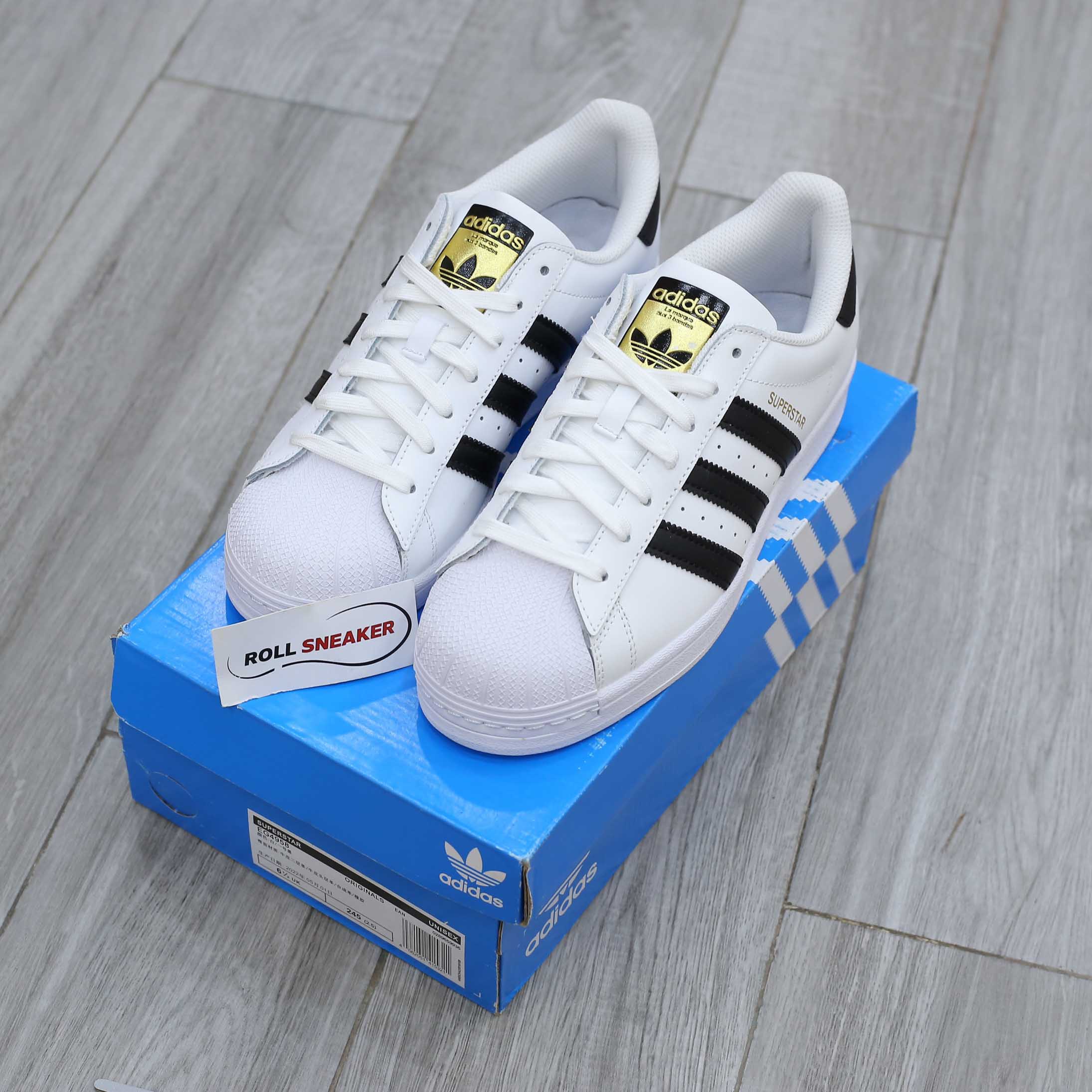Giày Adidas Superstar trắng sọc đen Best Quality