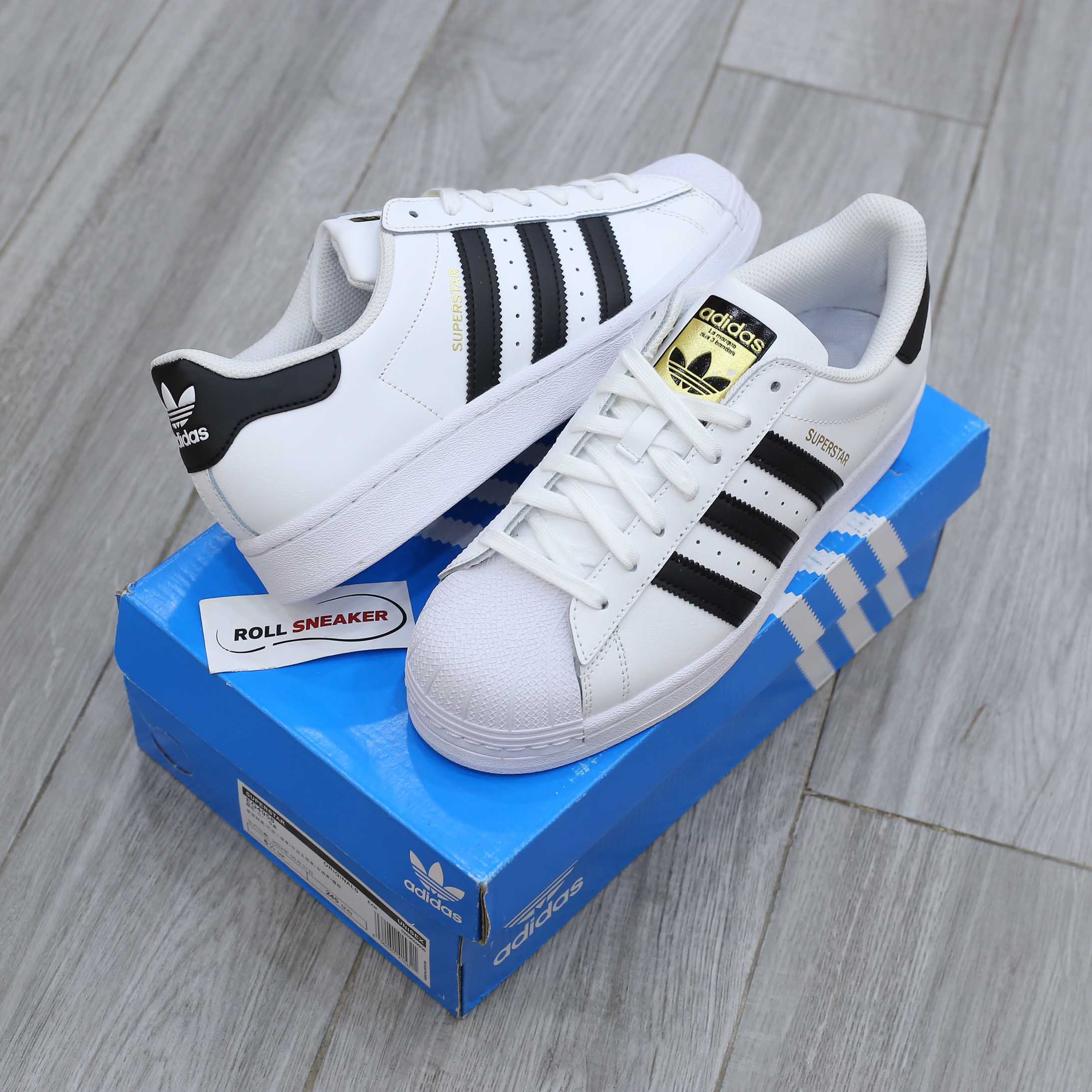 Giày Adidas Superstar trắng sọc đen Best Quality