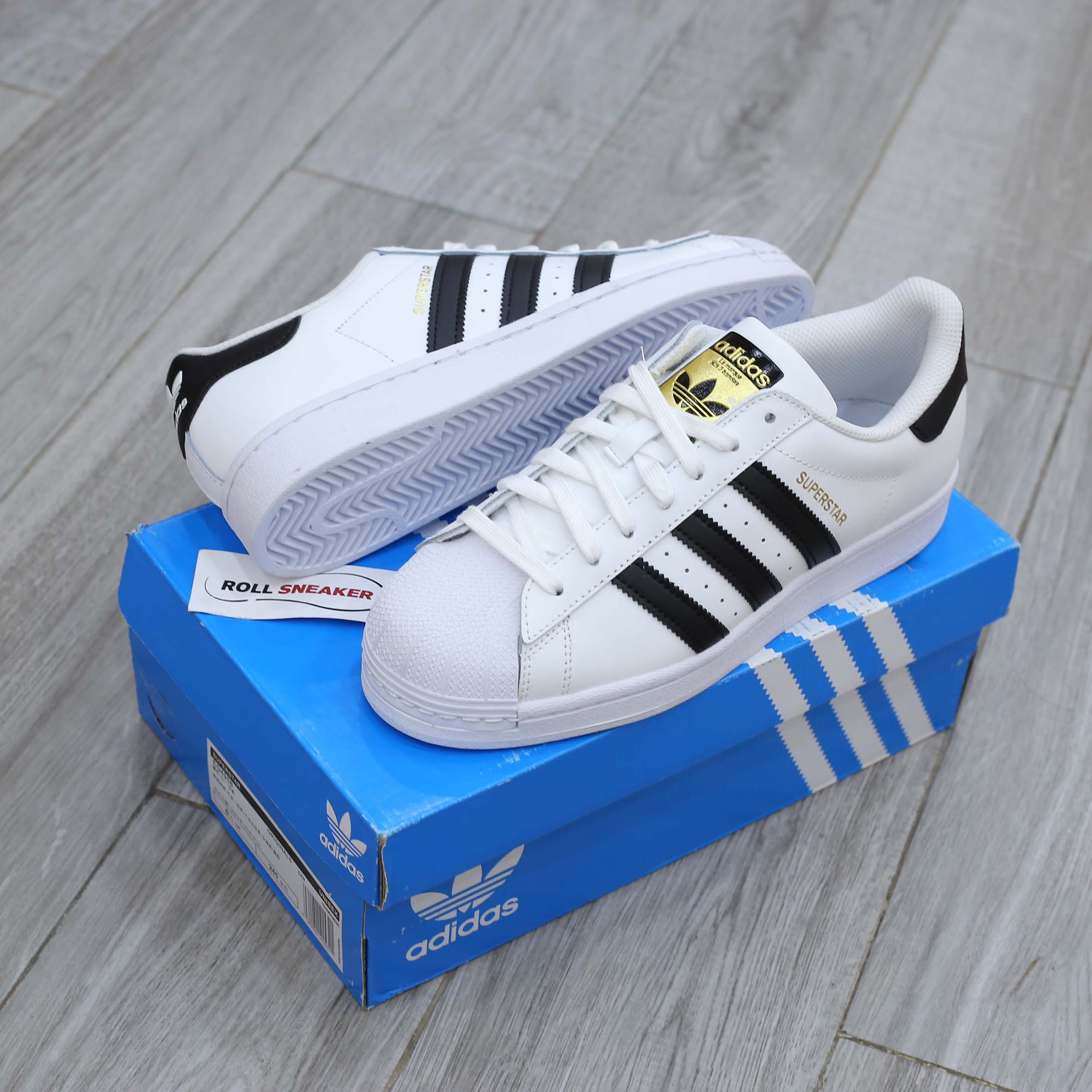 Giày Adidas Superstar trắng sọc đen Best Quality