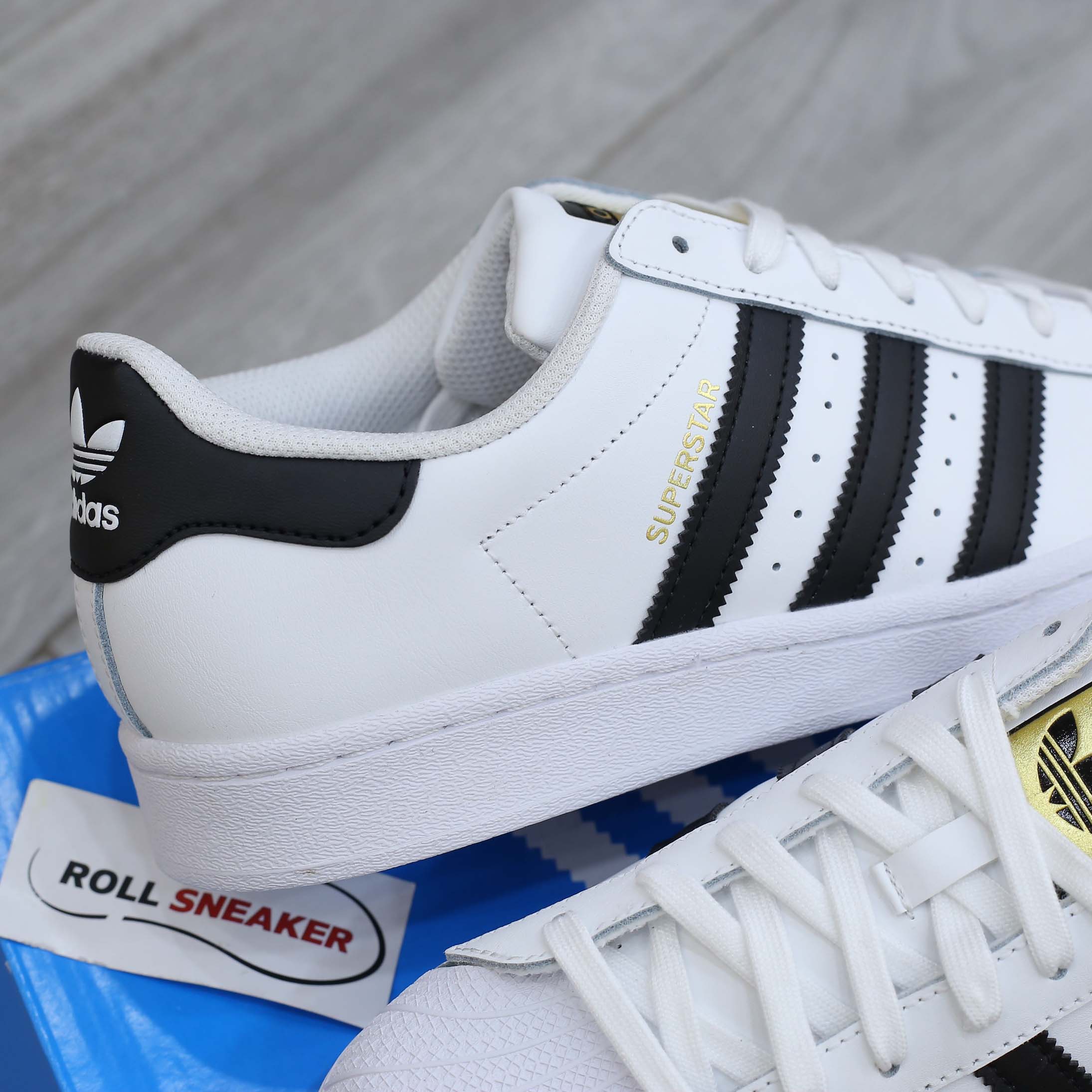 Giày Adidas Superstar trắng sọc đen Best Quality