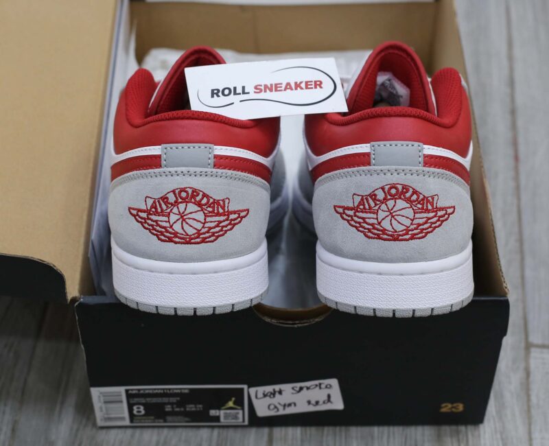 Giày Air Jordan 1 Low SE ‘Light Smoke Grey Gym Red’ Best Quality