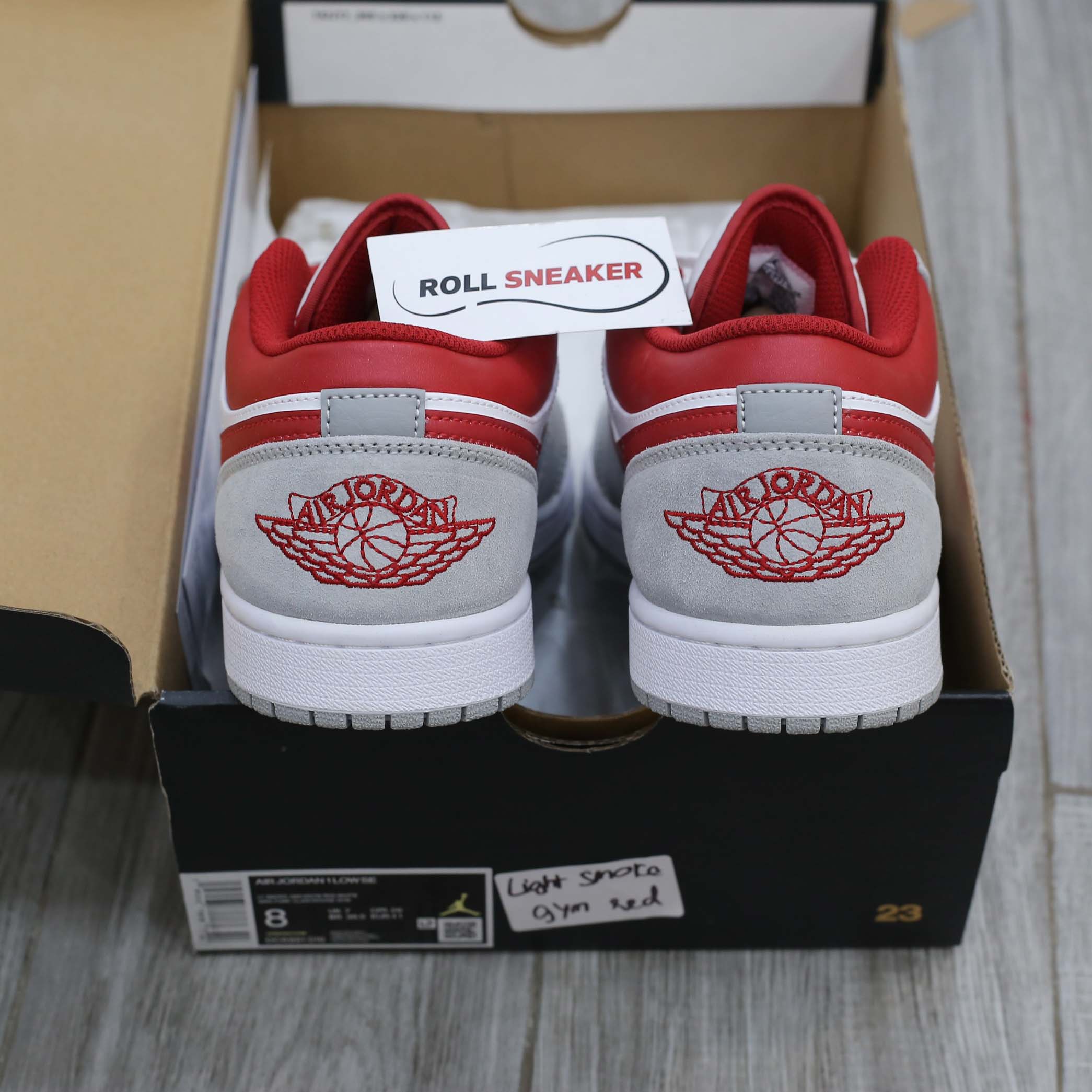 Giày Air Jordan 1 Low SE ‘Light Smoke Grey Gym Red’ Best Quality