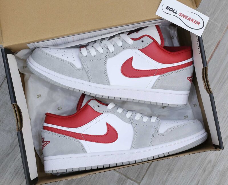 Giày Air Jordan 1 Low SE ‘Light Smoke Grey Gym Red’ Best Quality