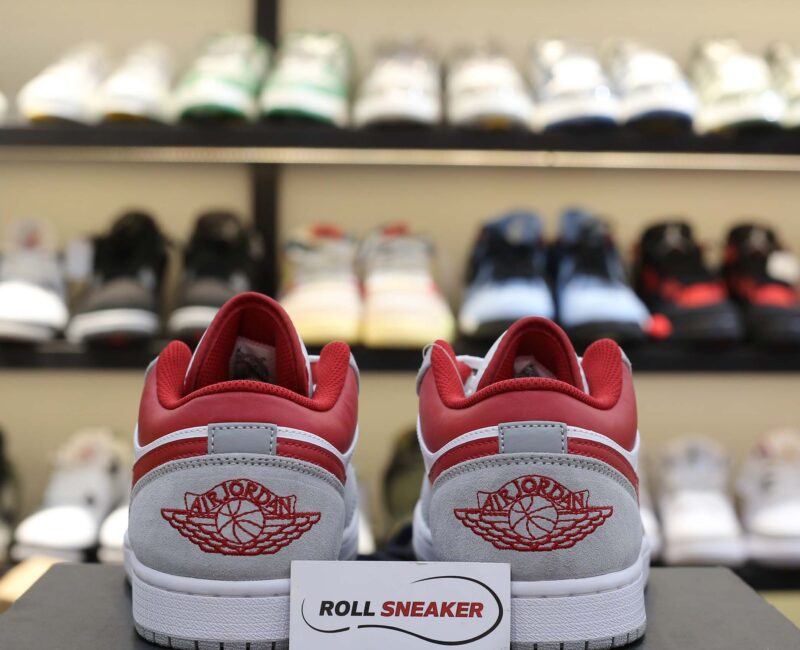 Giày Air Jordan 1 Low SE ‘Light Smoke Grey Gym Red’ Best Quality