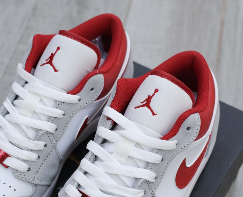 Giày Air Jordan 1 Low SE ‘Light Smoke Grey Gym Red’ Best Quality