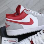 Giày Air Jordan 1 Low SE ‘Light Smoke Grey Gym Red’ Best Quality