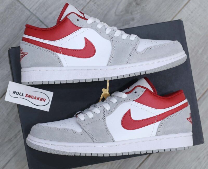 Giày Air Jordan 1 Low SE ‘Light Smoke Grey Gym Red’ Best Quality