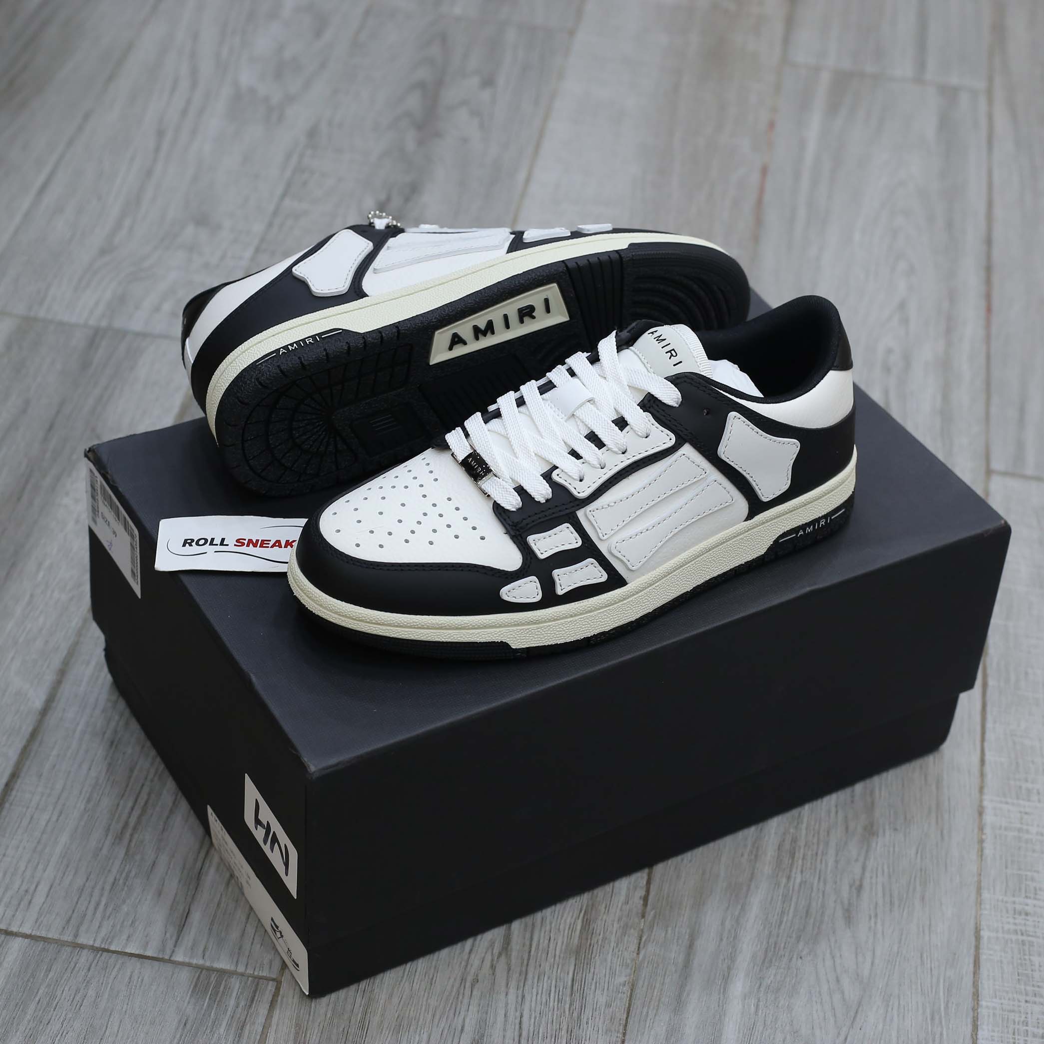 Giày Amiri Skel Top Low ‘Black White’ Best Quality