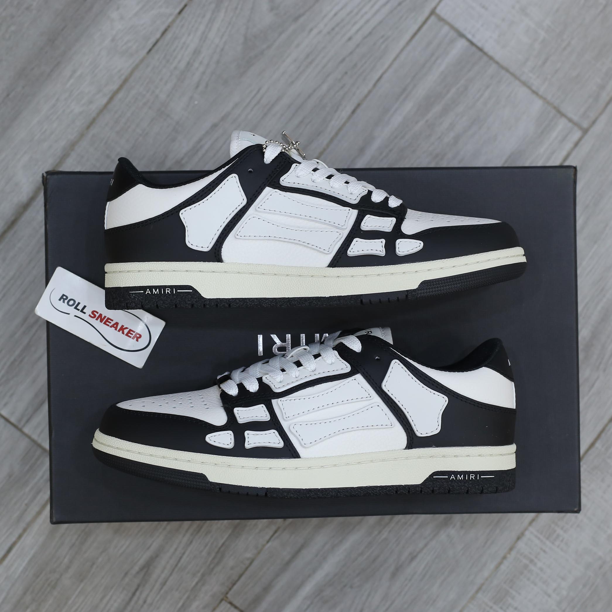 Giày Amiri Skel Top Low ‘Black White’ Best Quality