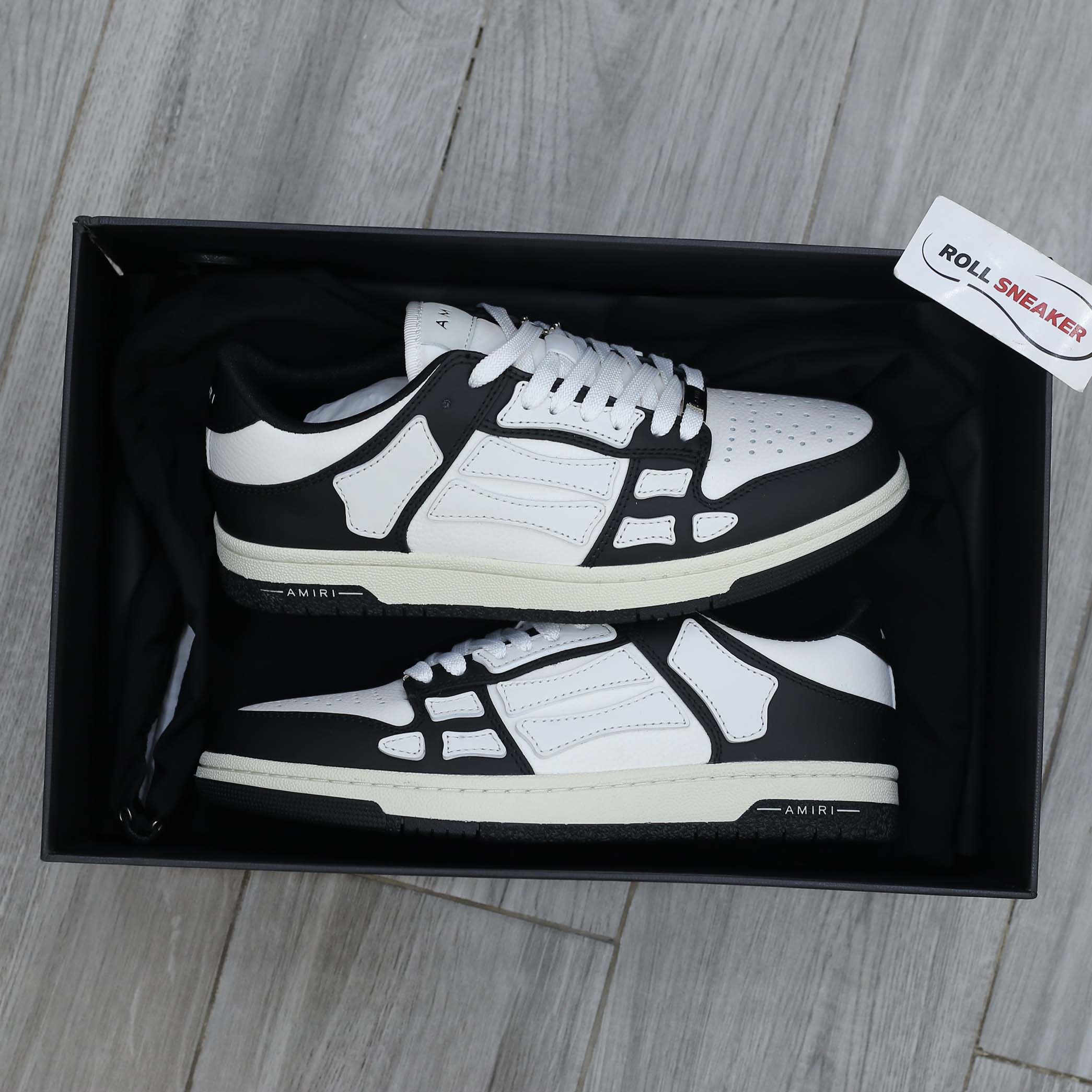 Giày Amiri Skel Top Low ‘Black White’ Best Quality