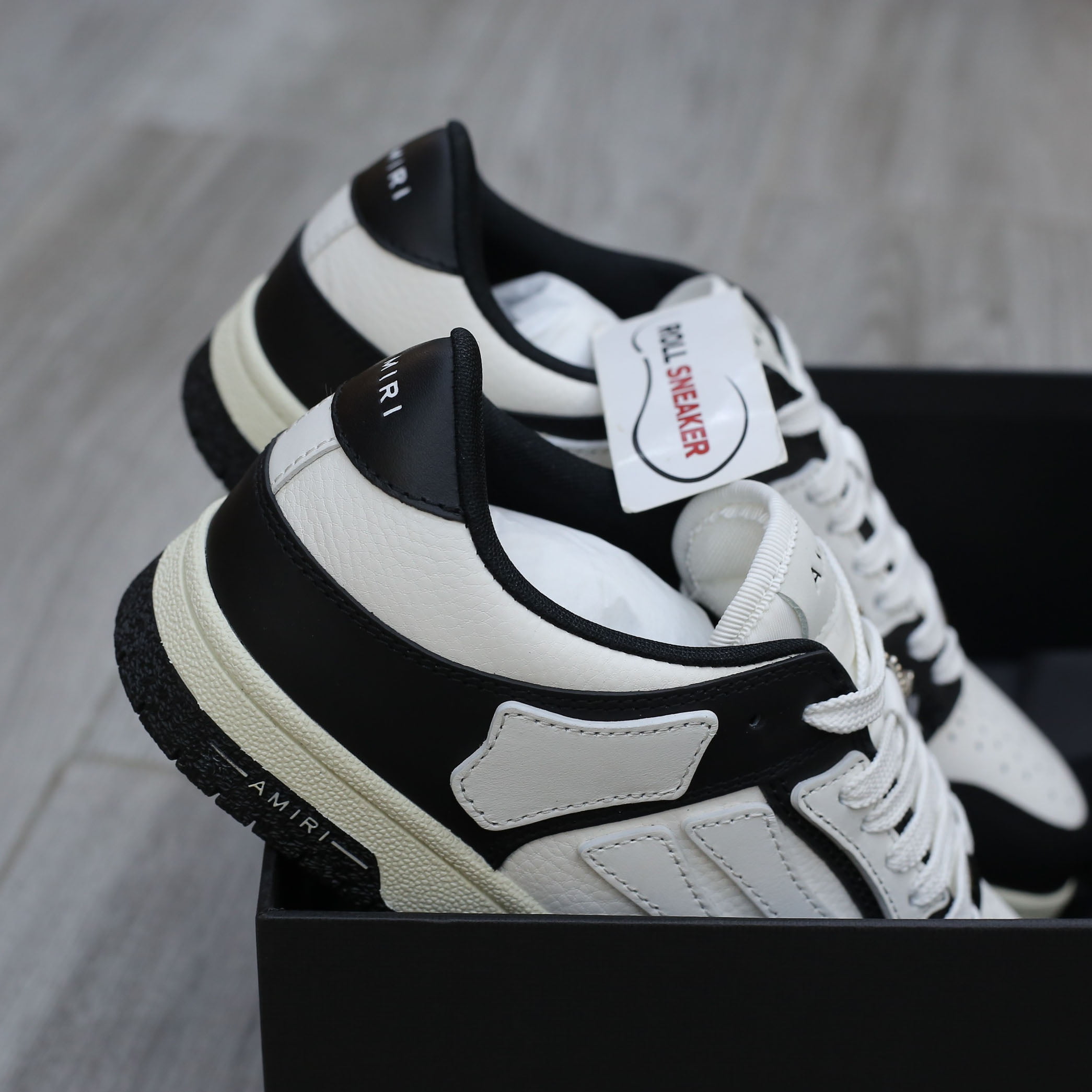 Giày Amiri Skel Top Low ‘Black White’ Best Quality