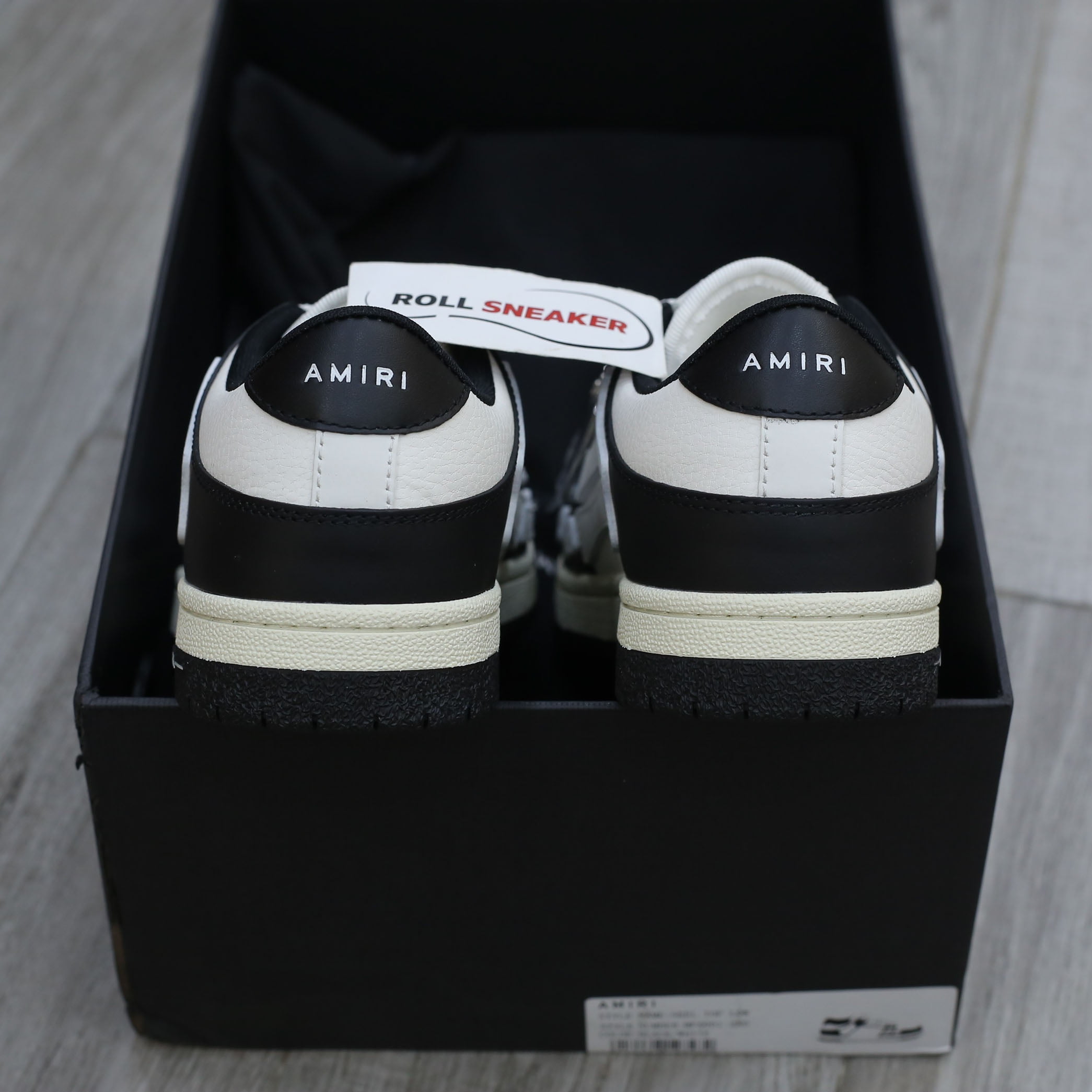 Giày Amiri Skel Top Low ‘Black White’ Best Quality