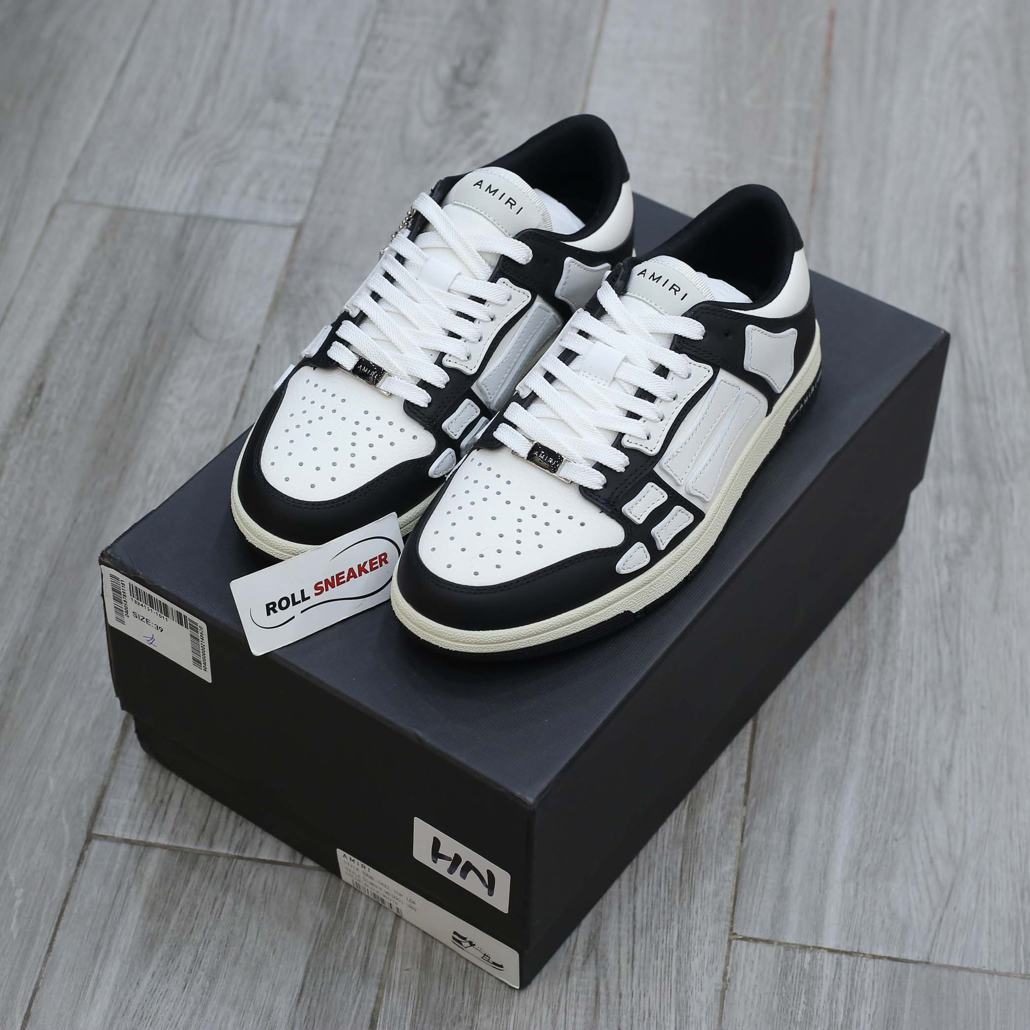 Giày Amiri Skel Top Low ‘Black White’ Best Quality