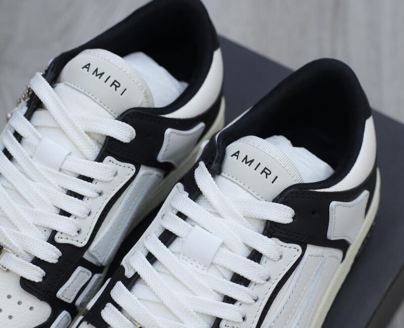 Giày Amiri Skel Top Low ‘Black White’ Best Quality