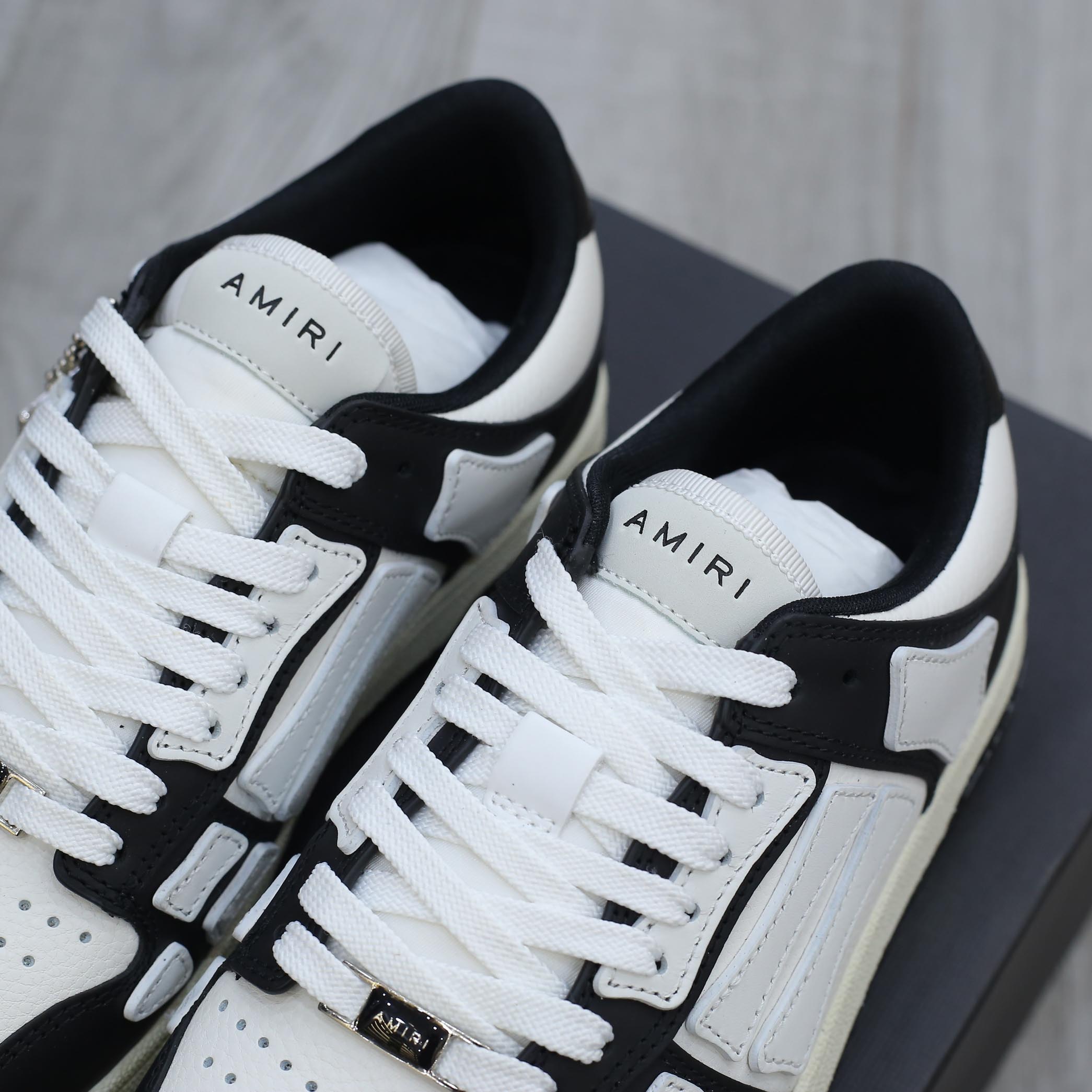 Giày Amiri Skel Top Low ‘Black White’ Best Quality