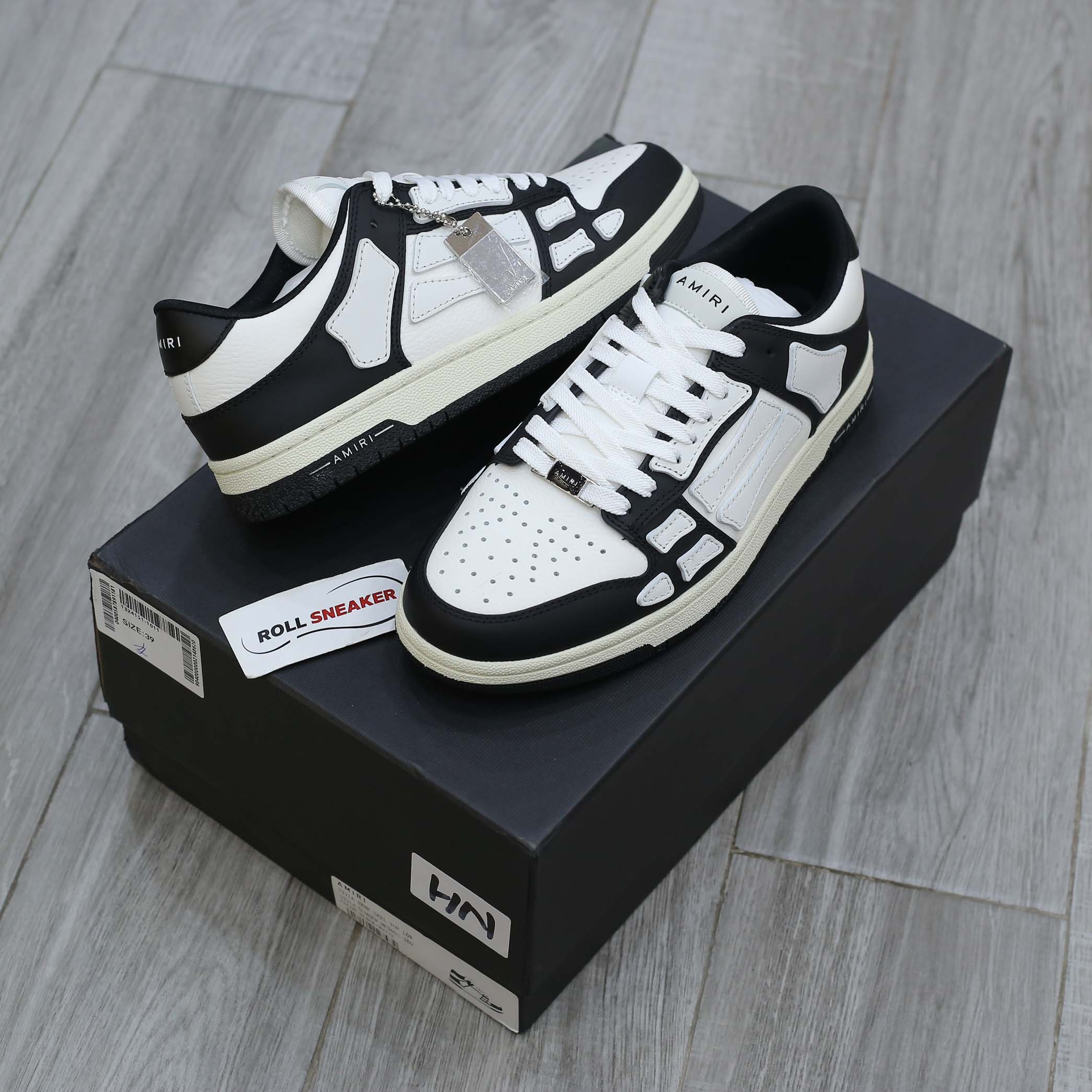 Giày Amiri Skel Top Low ‘Black White’ Best Quality