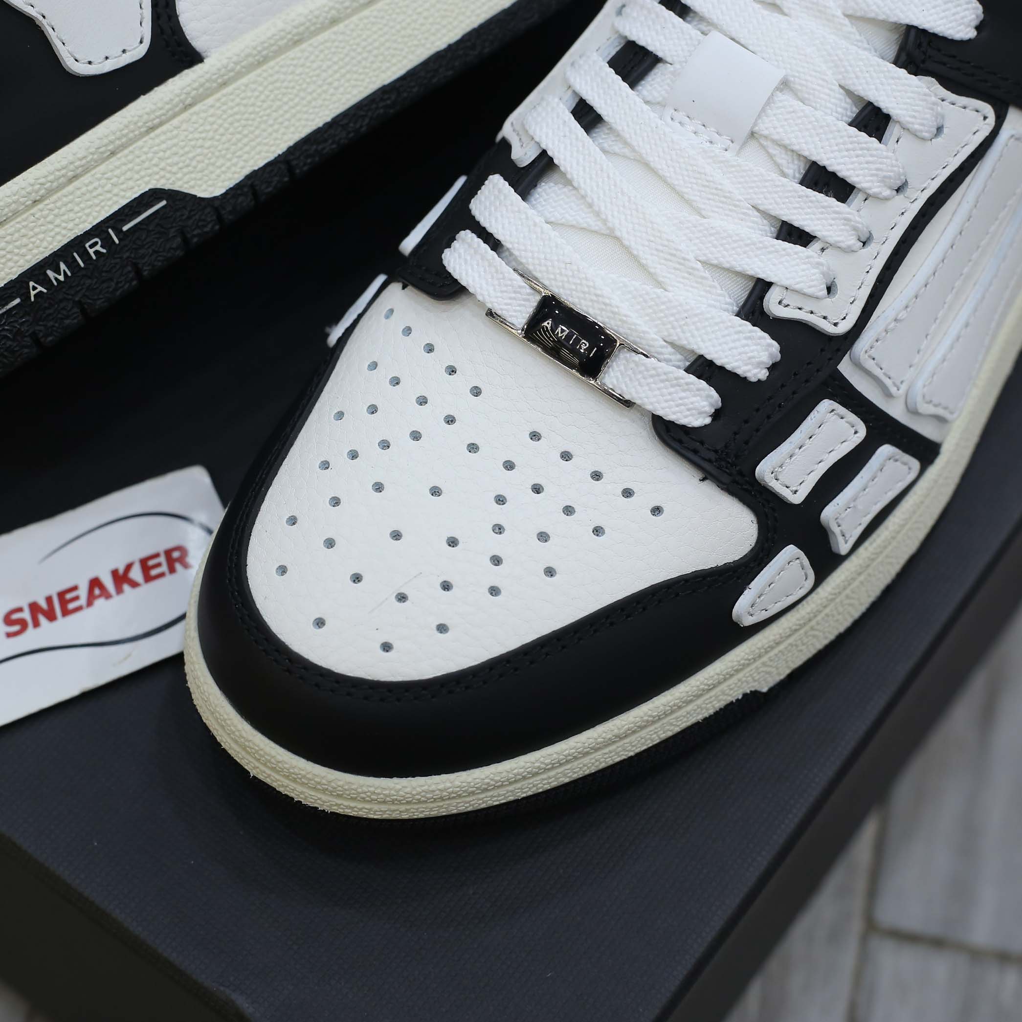 Giày Amiri Skel Top Low ‘Black White’ Best Quality