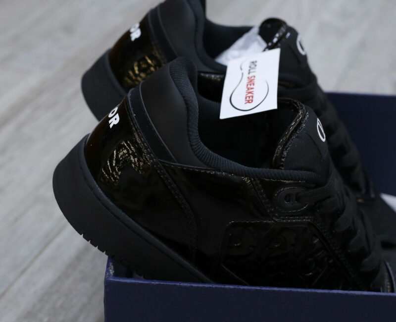 Giày Dior B27 Black Patent Calfskin Dior Oblique Gravity Leather Best Quality
